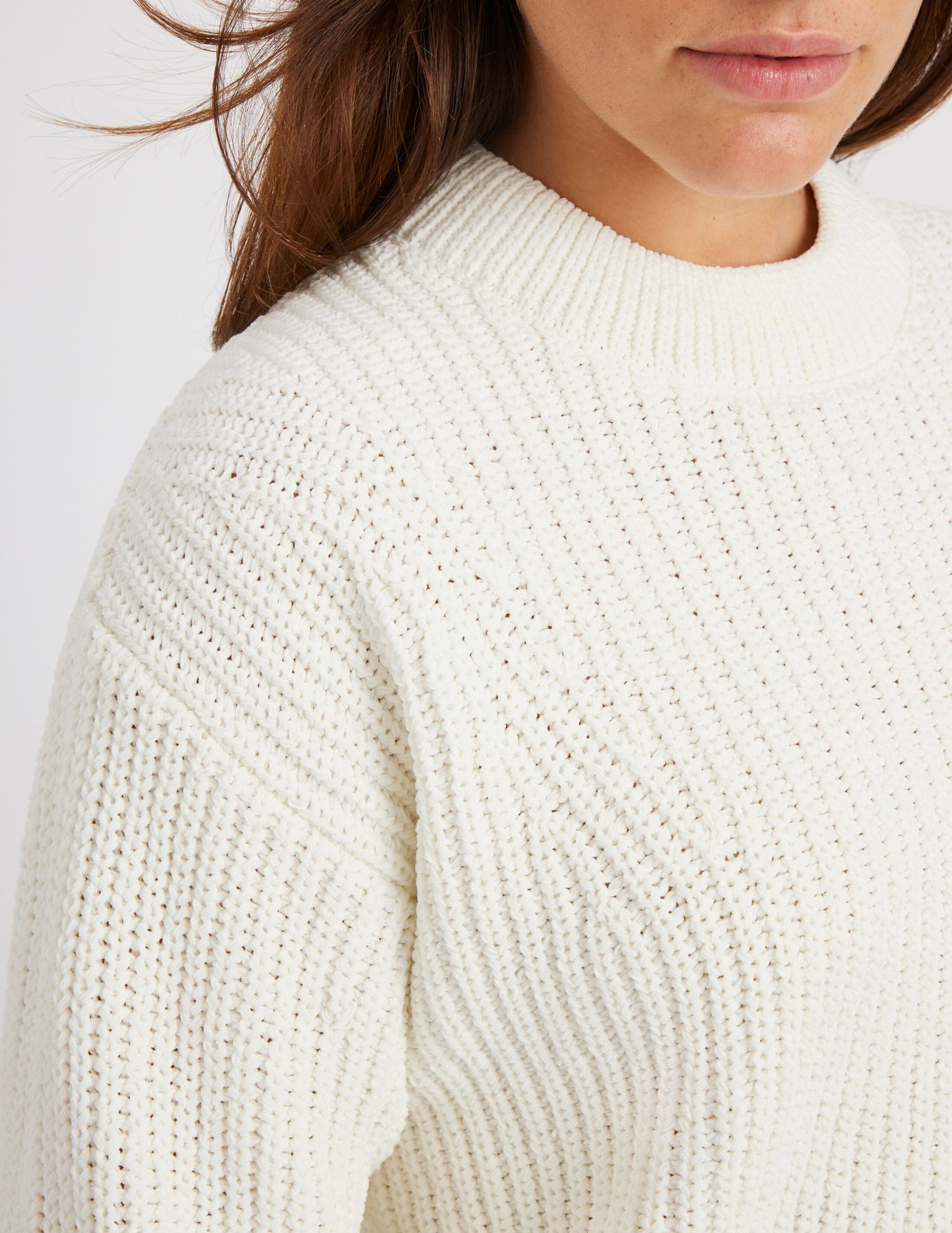 Pull col rond en maille