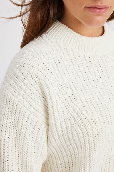 Pull col rond en maille