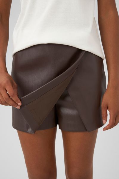 Jupe short effet enduit