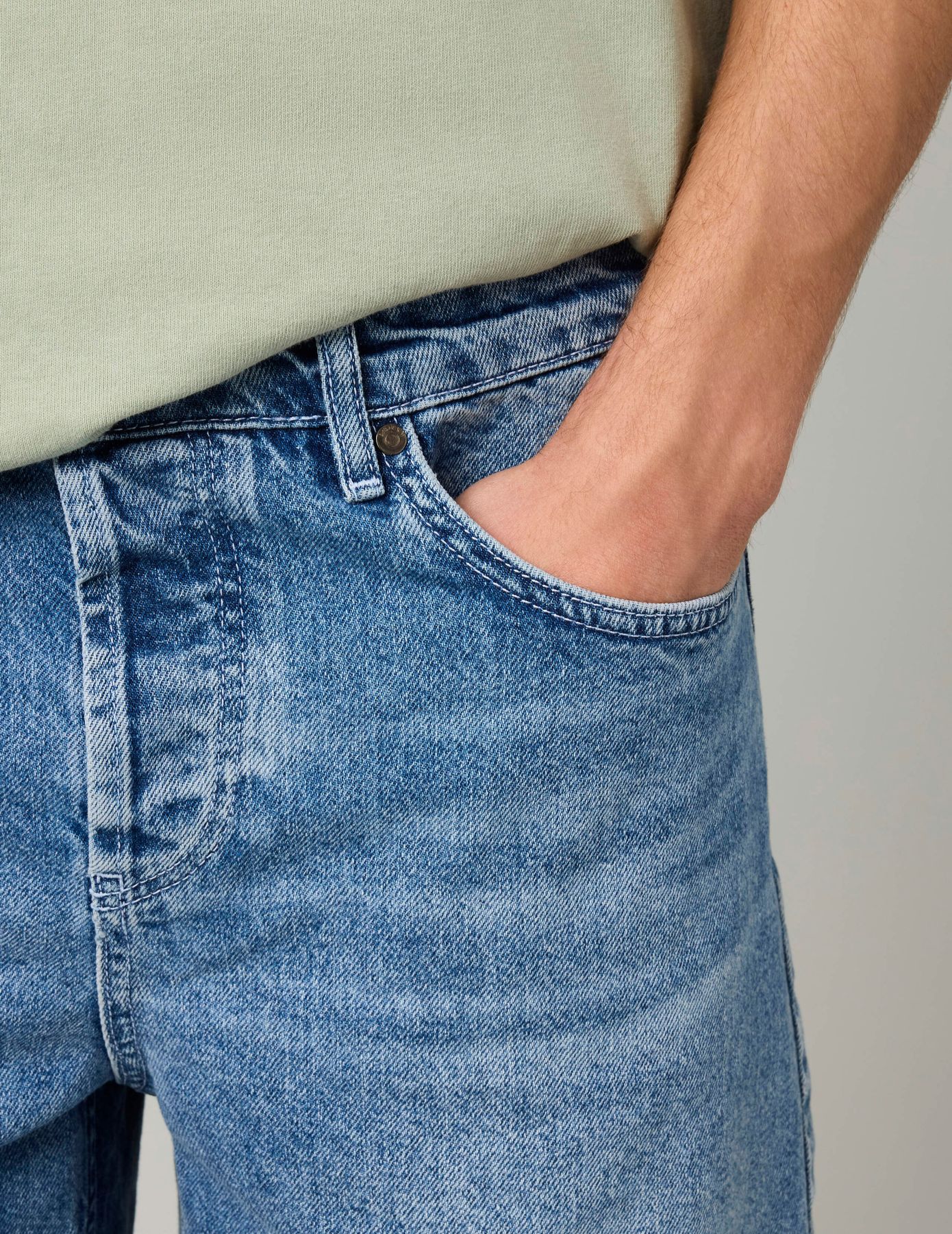 Bermuda en jean stone