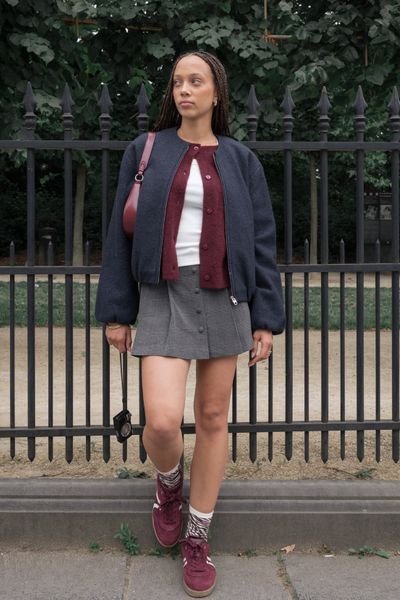 Jupe short plissée à carreaux