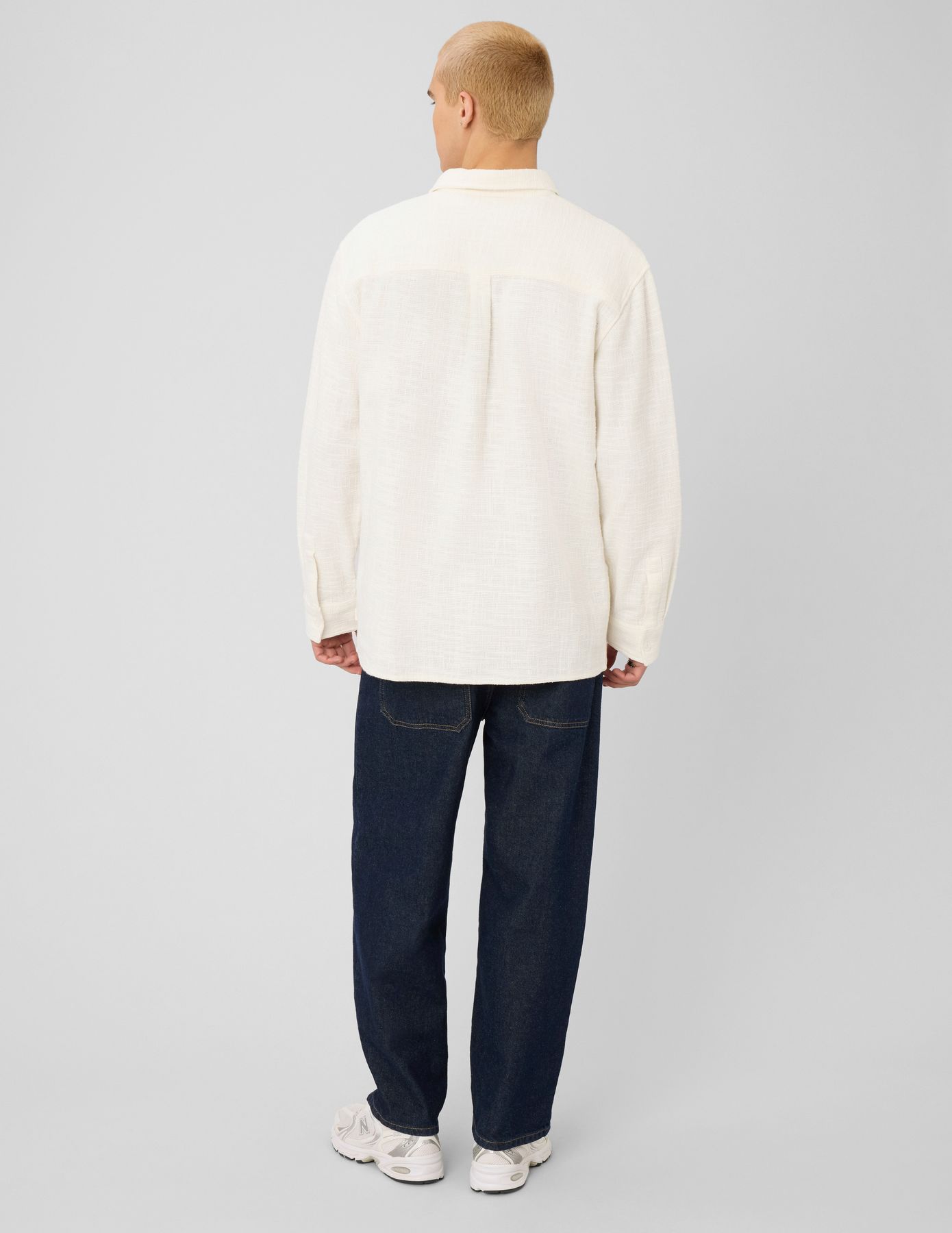 Surchemise unie mati&egrave;re fantaisie