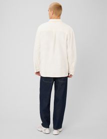 Surchemise unie mati&egrave;re fantaisie