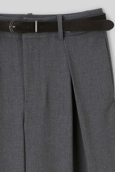 Pantalon large &agrave; pinces