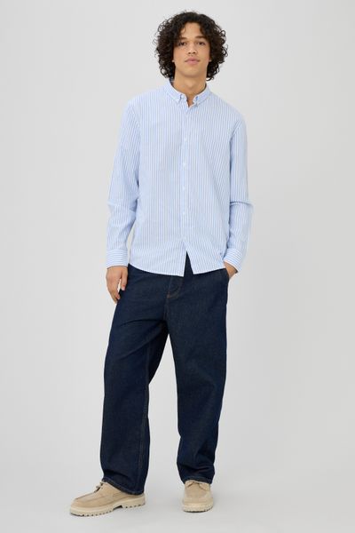 Chemise rayée droite