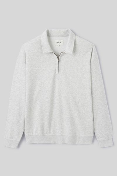 Sweat col polo oversize