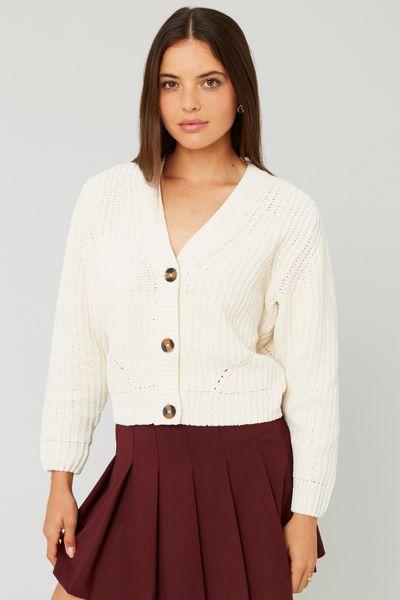Gilet maille chenille