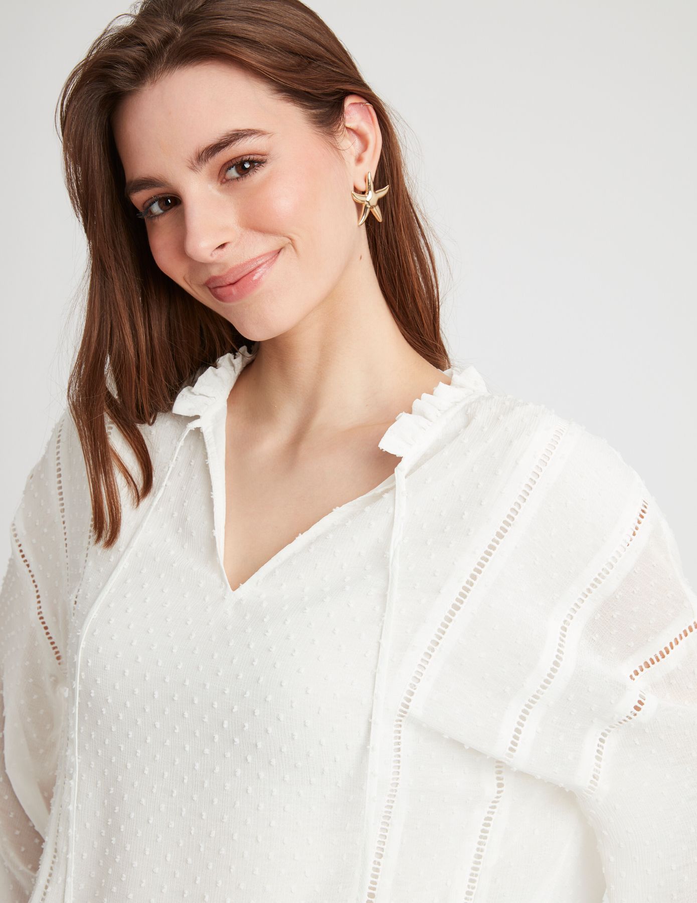 Blouse en plumetis