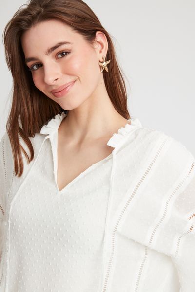 Blouse en plumetis