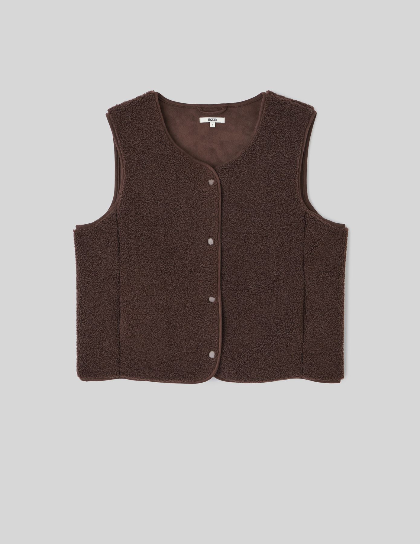 Gilet sherpa sans manches
