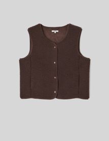 Gilet sherpa sans manches