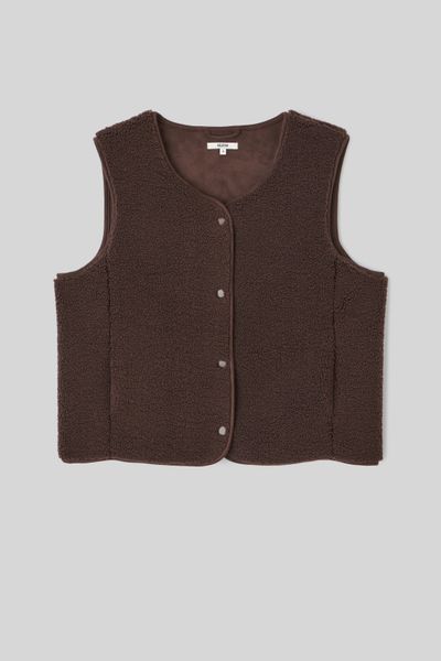 Gilet sherpa sans manches
