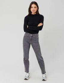 T-shirt col montant pailleté