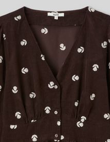 Robe courte imprim&eacute;e
