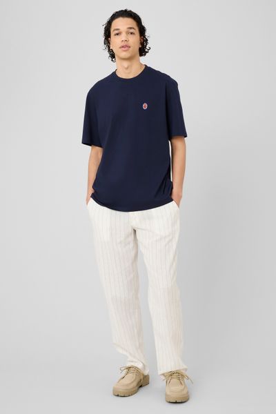 Pantalon ray&eacute; en lin