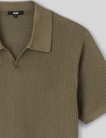 Polo maille ajourée