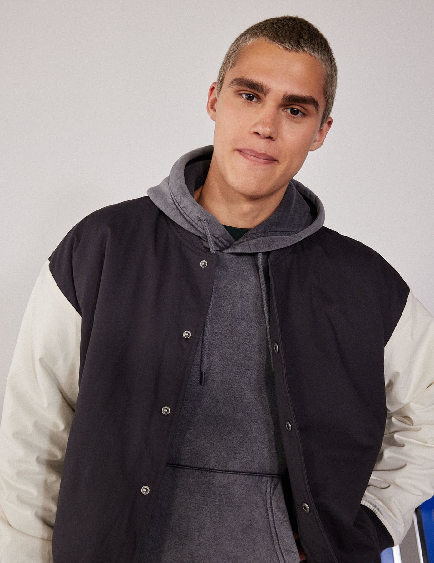 Veste bombers bicolore