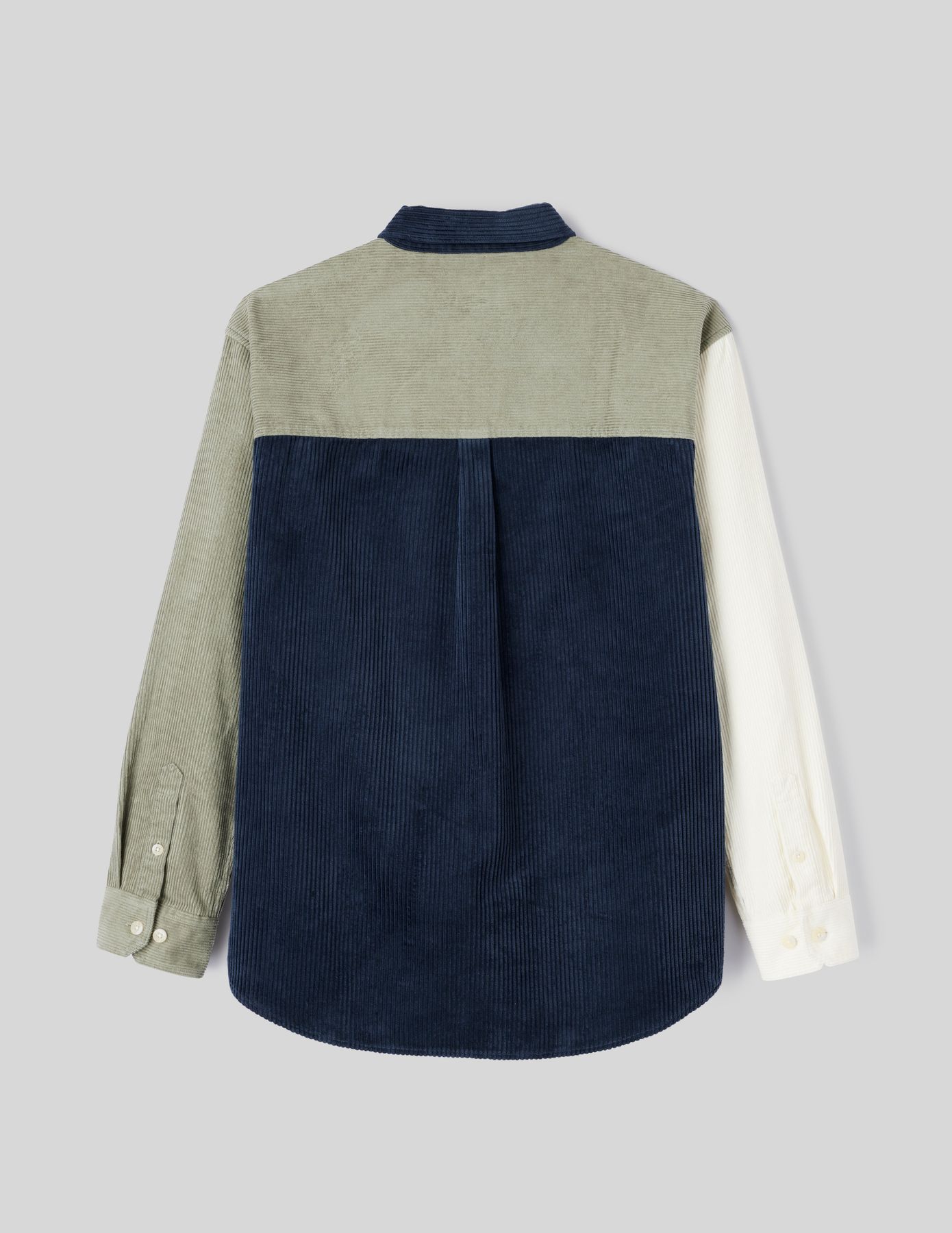 Surchemise en velours  colorblock