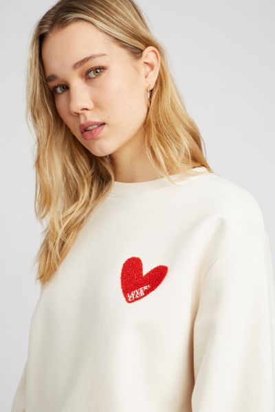 Sweat brodé patch bouclette