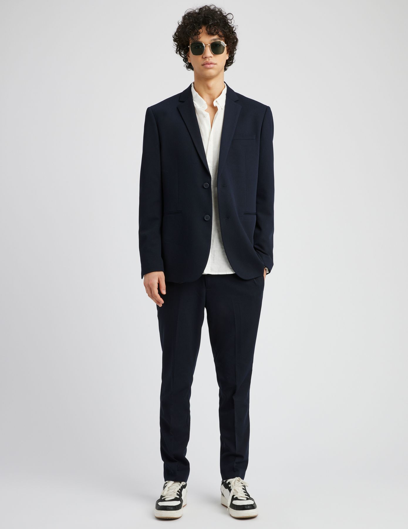 Veste de costume coupe droite