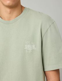 T-shirt garment dye imprimé
