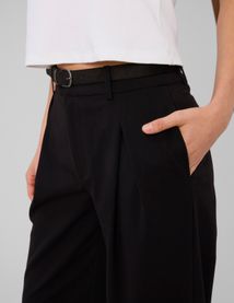 Pantalon large &agrave; pinces