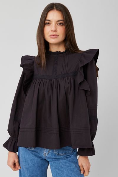 Blouse à volant