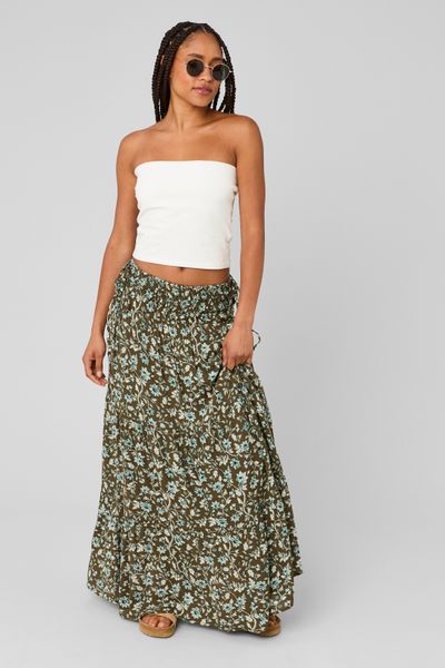 Jupon long imprim&eacute;