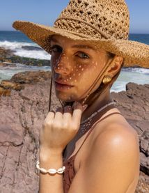 Chapeau en paille cowboy