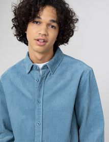 Chemise droite en velours