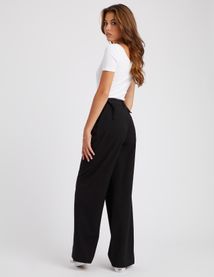 Pantalon tailleur en polyester recycl&eacute;