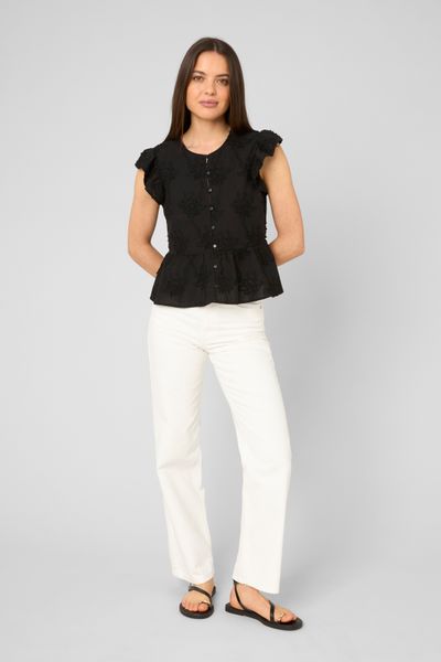 Blouse &agrave; volants