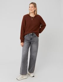 Pull col rond premium