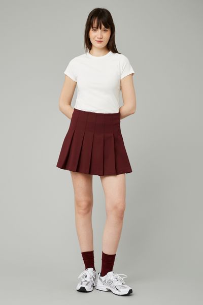 Jupe courte plissée