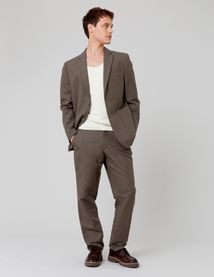 Pantalon de ville coton lin