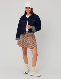 Jupe smocks vichy
