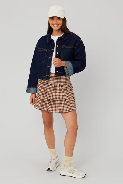 Jupe smocks vichy