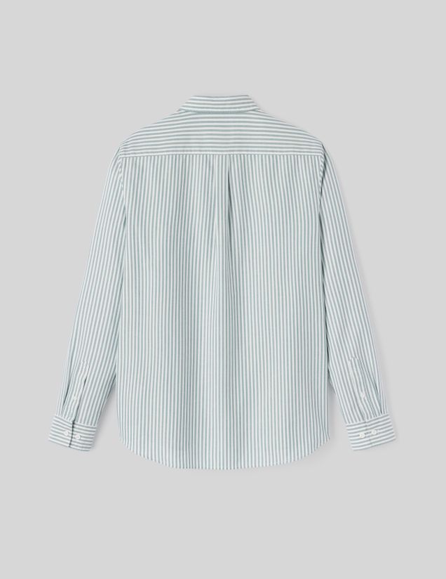 Chemise rayée droite