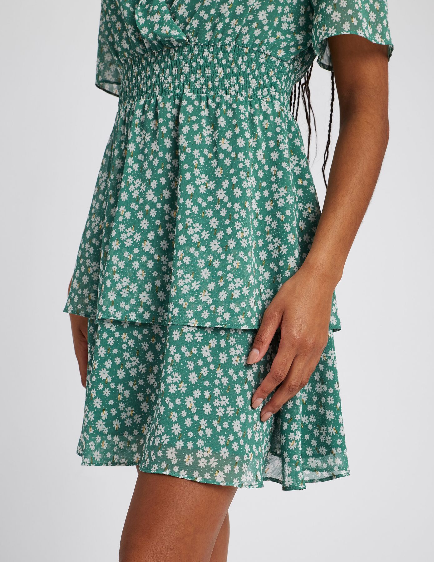 Robe courte imprim&eacute;e