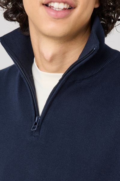 Pull col montant zippé