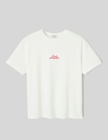 T-shirt broderie poitrine