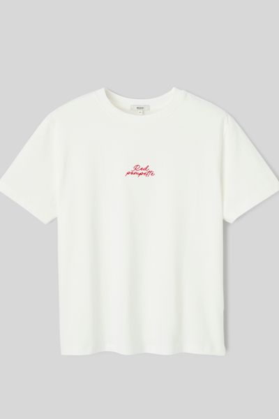 T-shirt broderie poitrine