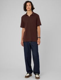 Polo maille c&ocirc;tel&eacute;e