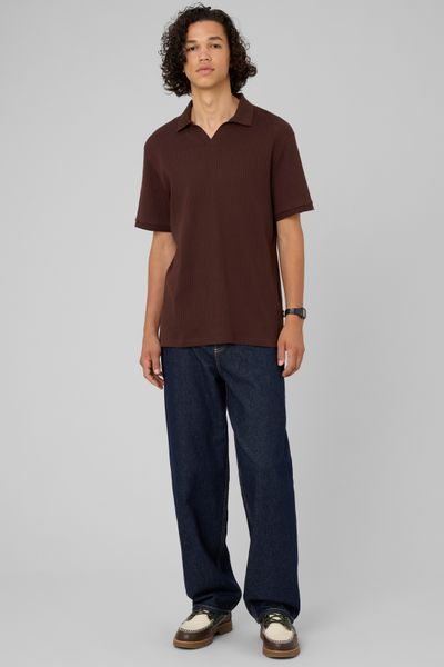 Polo maille c&ocirc;tel&eacute;e