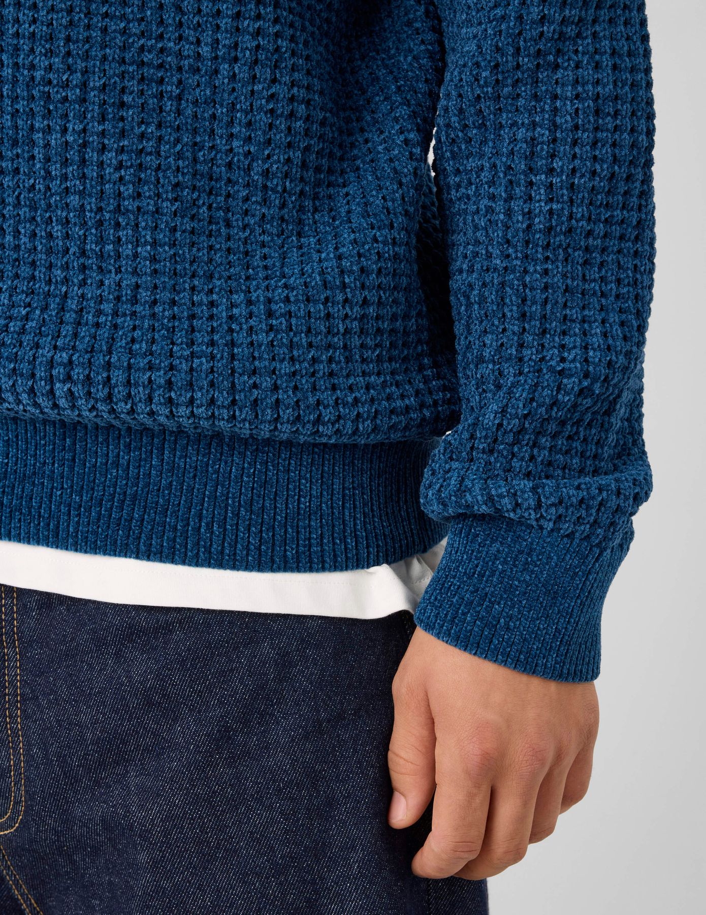 Pull maille chenille