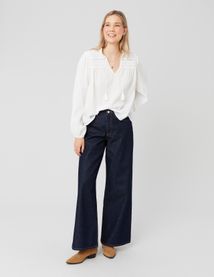 Blouse fluide en crépon