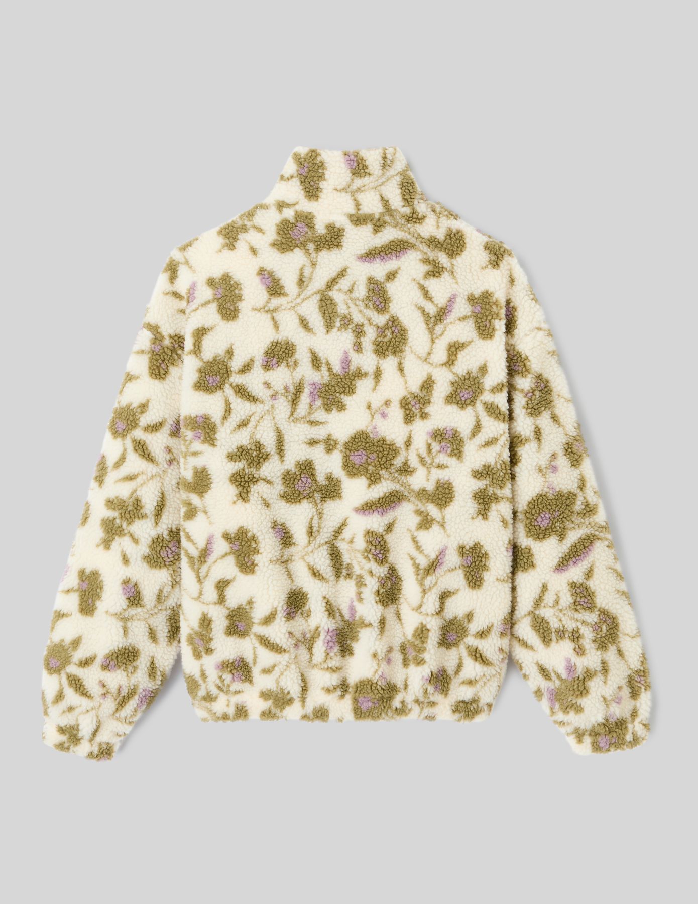 Sweat sherpa imprimé fleuri