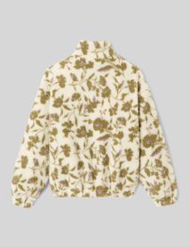 Sweat sherpa imprimé fleuri