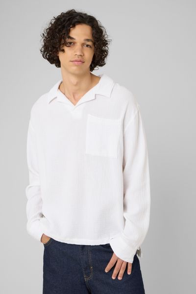 Chemise enfil&eacute;e manches longues