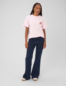T-shirt imprim&eacute; devant / dos